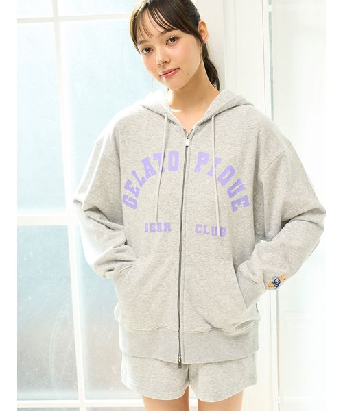 Gelato Pique 裏毛フーディー ネイビー gelato pique（ジェラートピケ）の「【HOMME】 リサイクル裏毛
