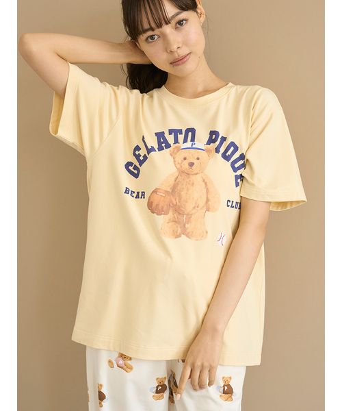 GELATO PIQUE テディベア スウェット JUNIOR】スポーティーベア裏毛プルオーバー＆裏毛ショートパンツ