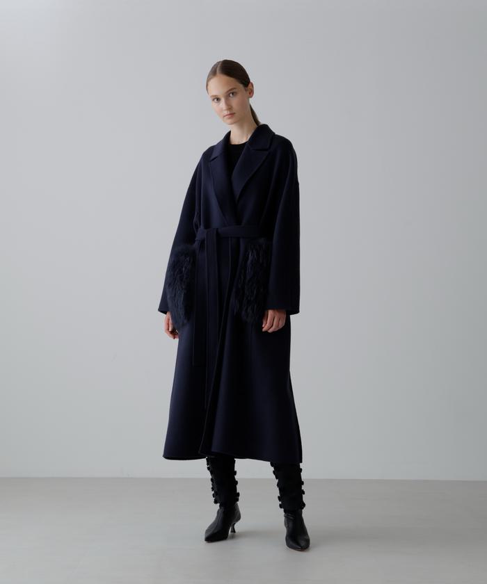 【新品】ADORE ソフトウール リバー ポンチョ コート¥97900 ソリッドウールリバーコート | ADORE（アドーア） ｜【公式