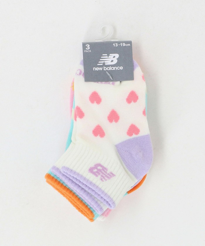 New Balance＞ガールズ ソックス 3P / キッズ 13cm‐19cm