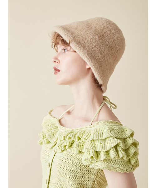 ロゴ刺繍エコファーバケットハット(508387451) | FURFUR(FURFUR