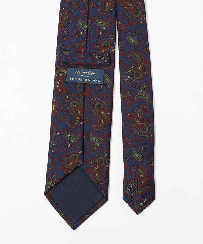 値下げ 〔超美品〕フラテッリ ルイージ ネクタイ ペイズリー スフォデラート TIE TF NAPOLI WAVE | Fratelli Luigi(フラテッリルイージ
