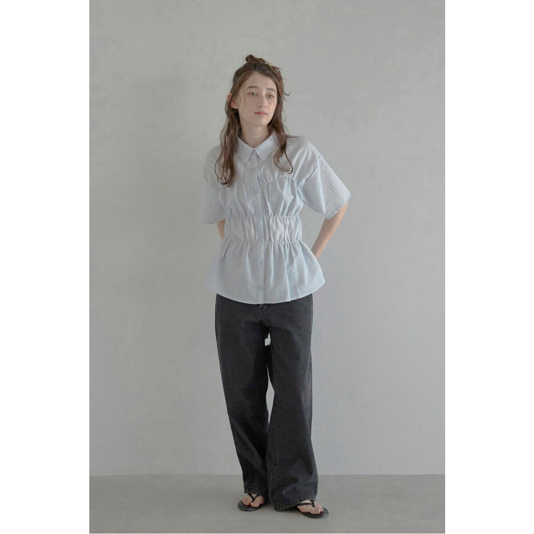 ボンジュールサガン BONJOUR SAGAN bustier style shirt