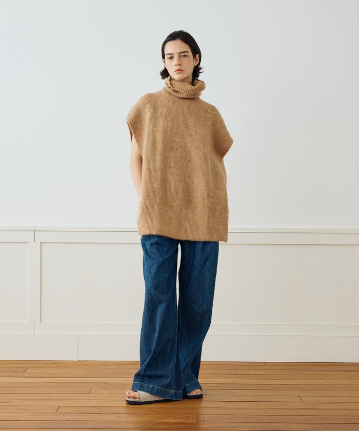 【JAMES PERSE】ワッフルニット ファネルネックチュニック WWAS3056 クーポン】ワッフルニット ファネルネックチュニック WWAS3056