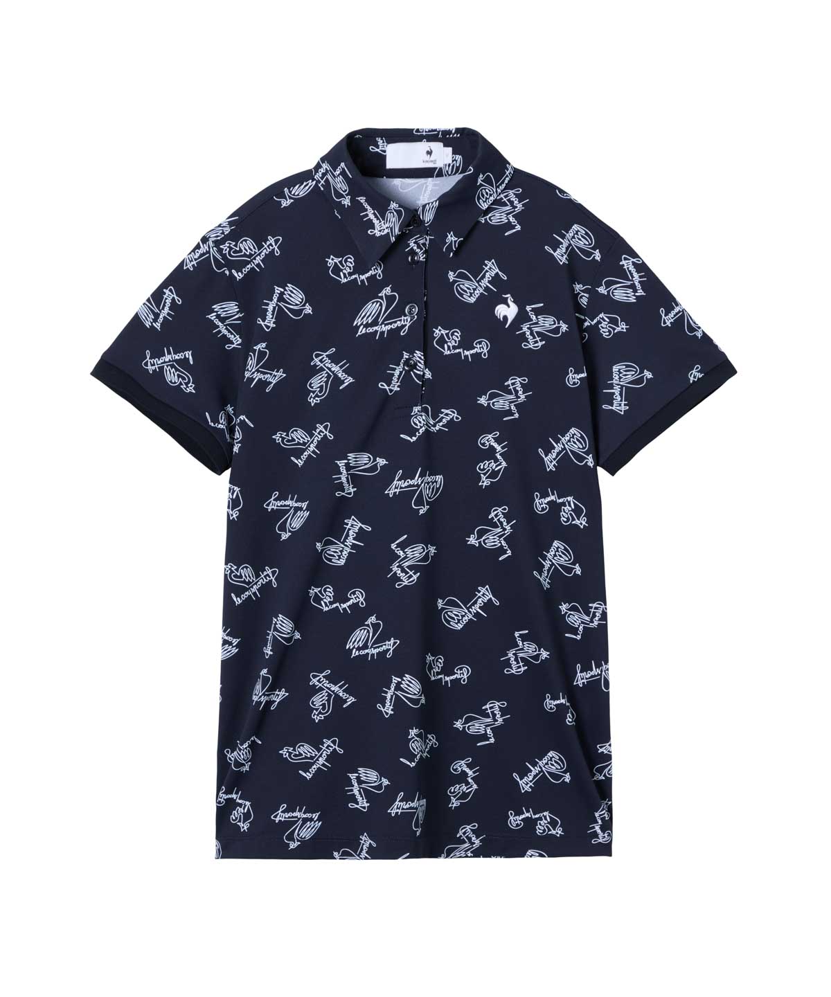 ルコックスポルティフ ２枚セット 総柄 ゴルフ ポロシャツ ビッグサイズ 大きいサイズ メンズ le coq sportif (ルコックスポルティフ