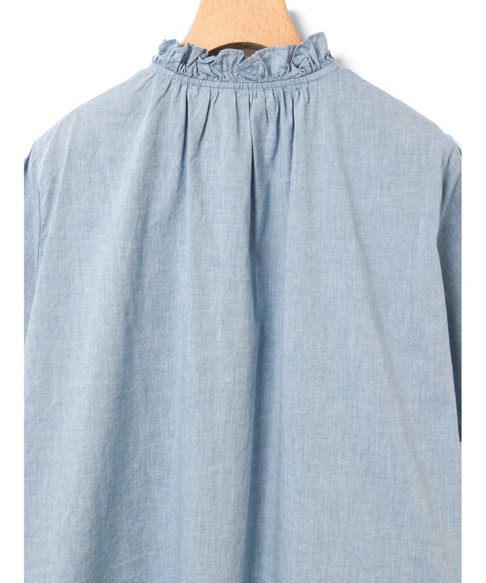 ブラウス シャツ MidiUmi シャンブレーフリルシャツ レディース MARcourt｜MidiUmi シャンブレーフリルシャツ | Rakuten Fashion