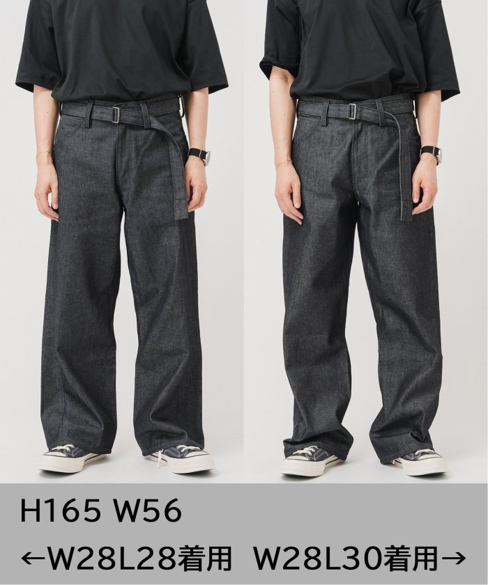 エヴィス　デニムパンツ 9001赤耳セルビッジワイドデニムパンツ イエローペンキステッチ