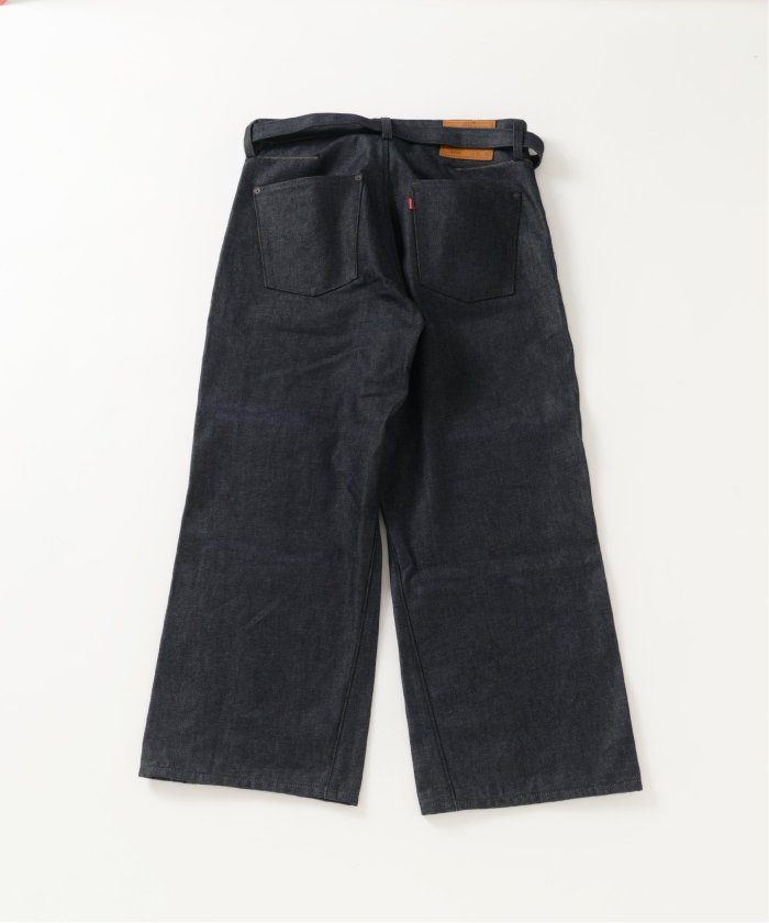 エヴィス　デニムパンツ 9001赤耳セルビッジワイドデニムパンツ イエローペンキステッチ