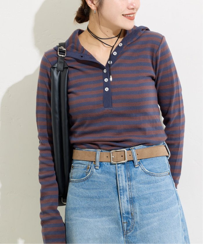 tシャツ 別注「MILLER/ミラー」 for JOURNAL STANDARD リブボーダーHOO レディース 予約》別注【MILLER/ミラー】 for JOURNAL STANDARD リブ