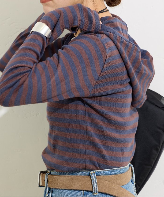 tシャツ 別注「MILLER/ミラー」 for JOURNAL STANDARD リブボーダーHOO レディース 予約》別注【MILLER/ミラー】 for JOURNAL STANDARD リブ