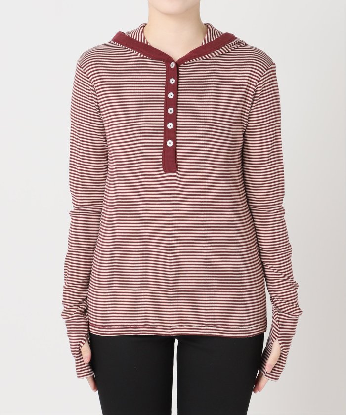 tシャツ 別注「MILLER/ミラー」 for JOURNAL STANDARD リブボーダーHOO レディース 予約》別注【MILLER/ミラー】 for JOURNAL STANDARD リブ