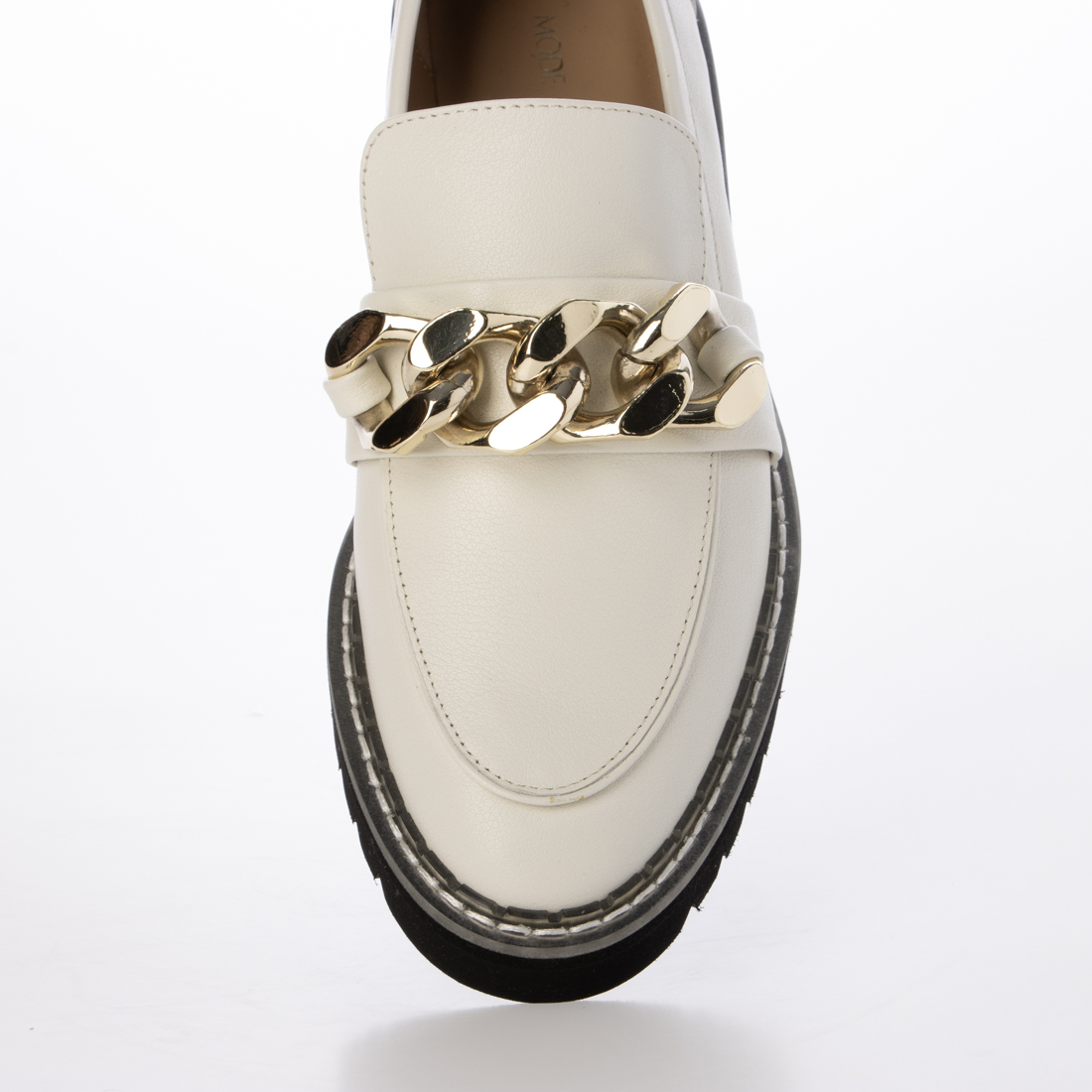 美品 モード エ ジャコモ MODE ET JACOMO チェーンローファー MODE ET JACOMO>ゴールドチェーンローファー / MODE ET JACOMO