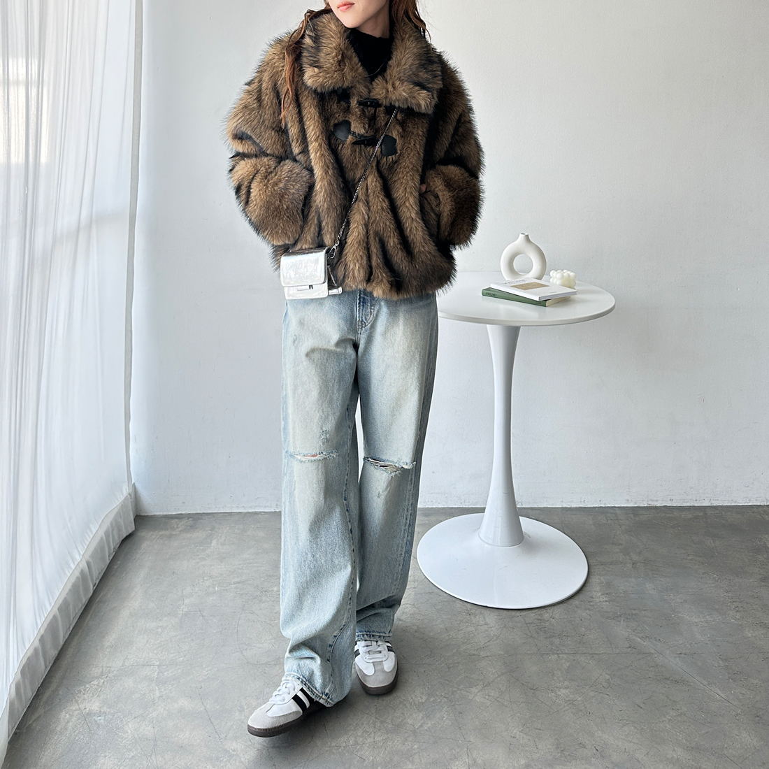 D&G ファーブルゾン黒 楽天市場】デザインブルゾン レディース アウター トップス 送料