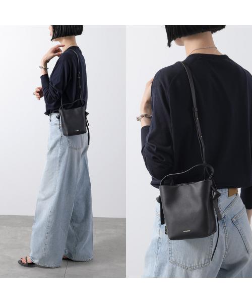 JIL SANDER knot ショルダーバッグ Knot Small leather shoulder bag in black - Jil Sander