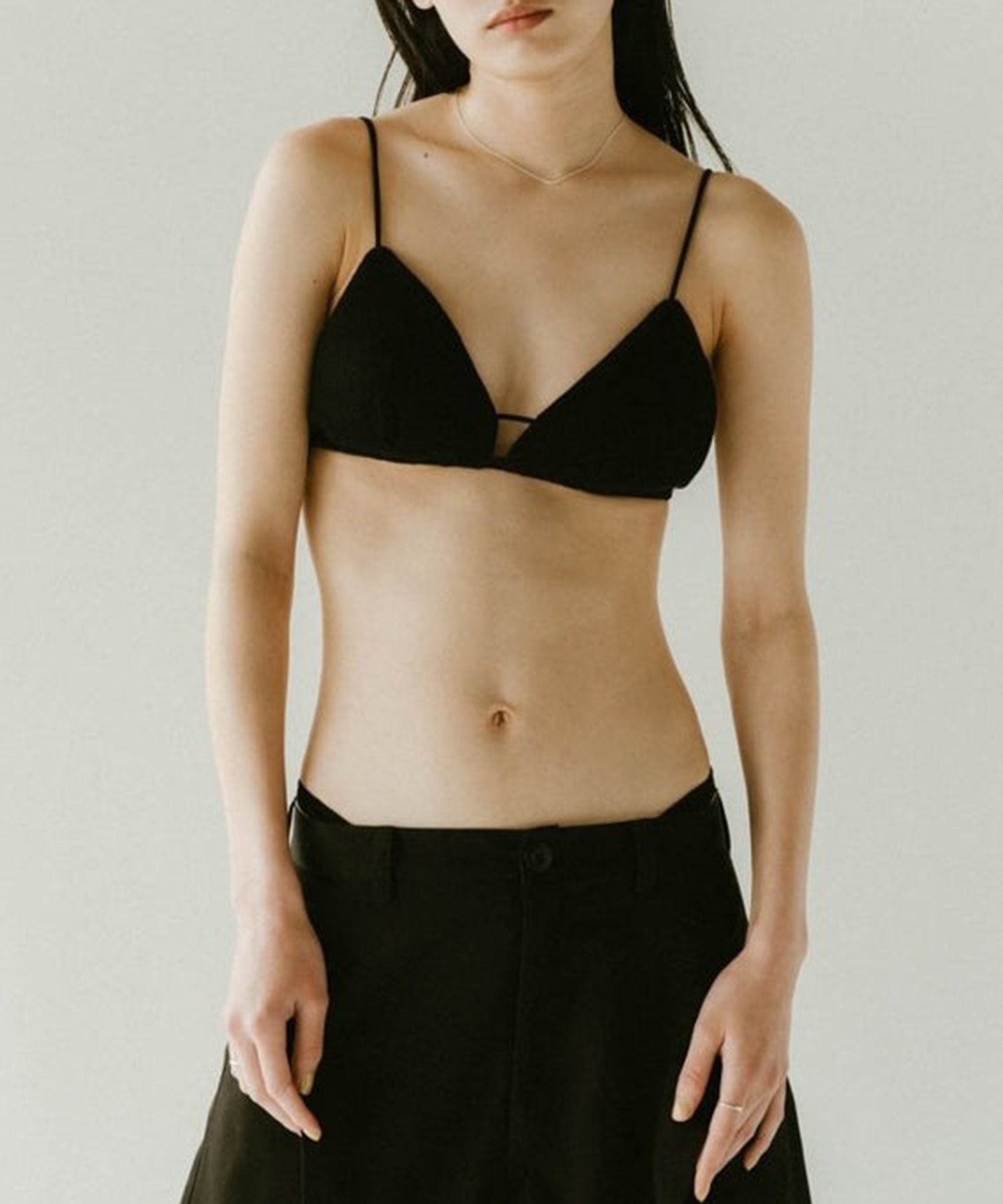 【即日発送】Knuth marf クヌースマーフ　ロゴブラトップ　ブルー Knuth Marf - 【KnuthMarf × PALM】square bra top / スクエア
