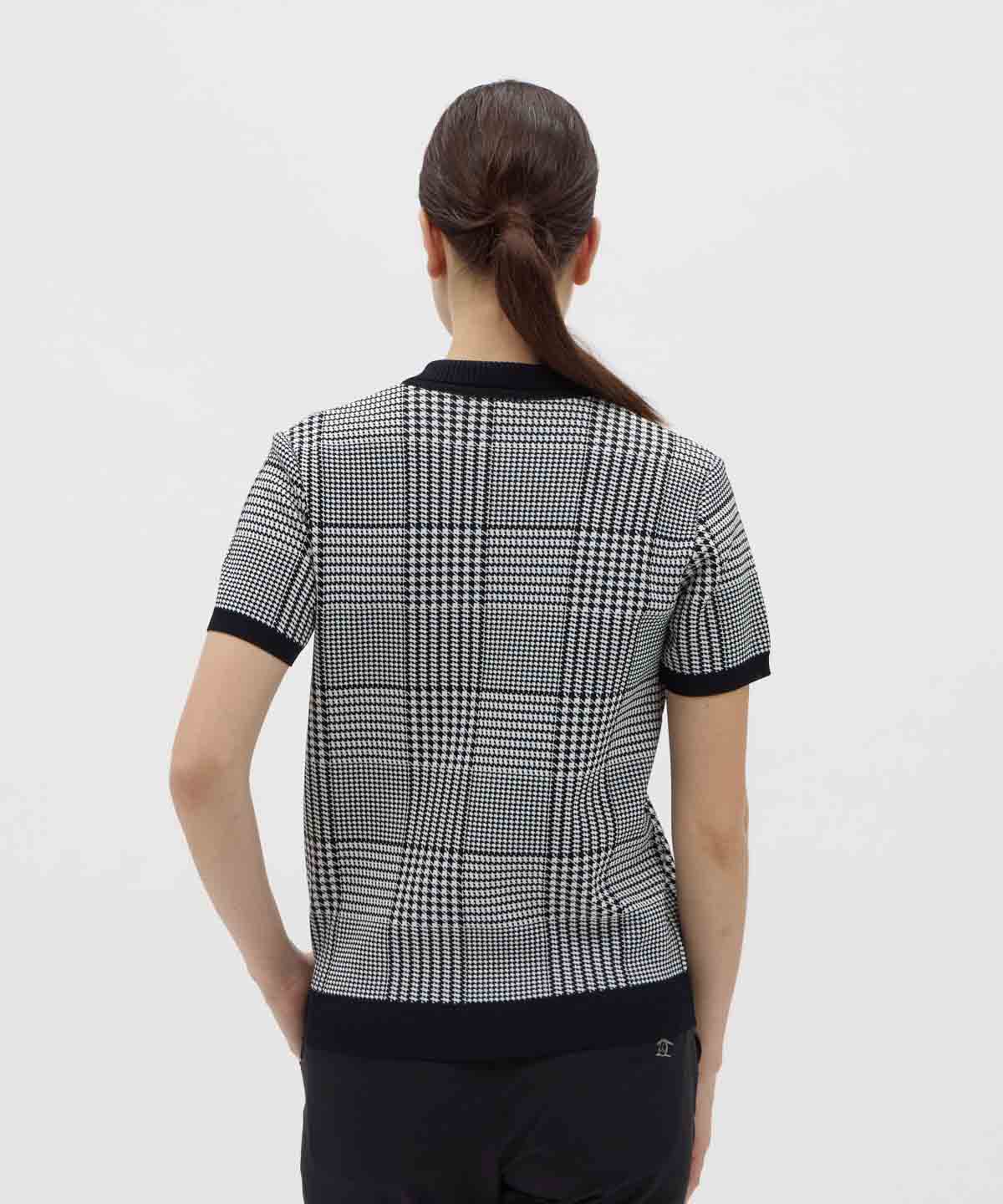 マンシングウェア Munsingwear グレンチェックジャカードニット