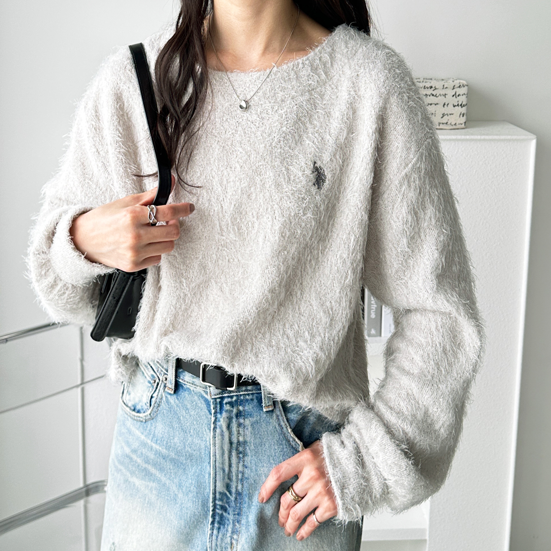 ニット セーター 「U.S. POLO ASSN.」シャギーニットソートップス レディース クーポン】【セール24%OFF】ジーラ GeeRA 【U．S． POLO ASSN