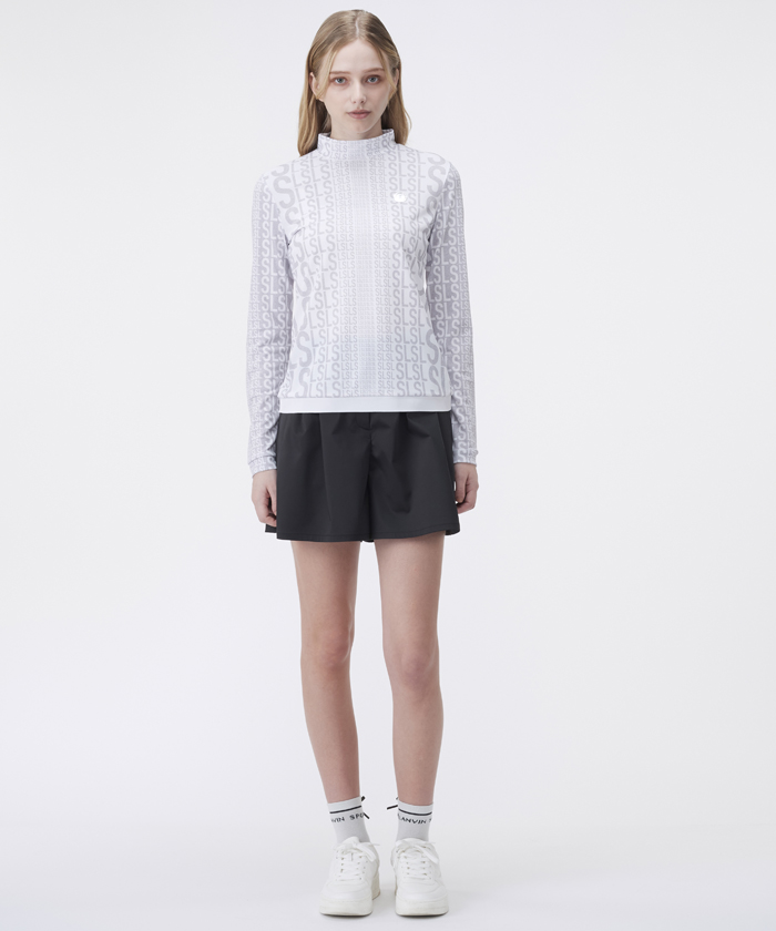 ランバン スポール LANVIN SPORT LSロゴプリントモックネック