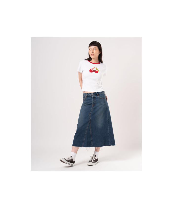 【Citizens of Humanity】 Verona mid-riseデニムミディスカート Verona mid-rise denim midi skirt in blue - Citizens Of