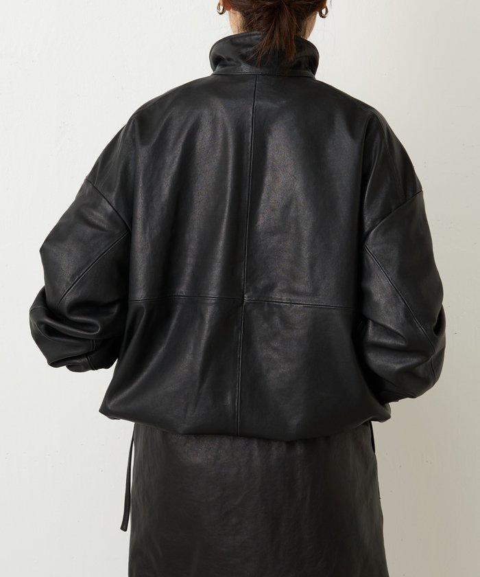 【未使用品】 BEARDSLEYビアズリーレザージャケット ラムレザーブルゾン セール】 レザージャケット （ブルゾン）｜BEARDSLEY