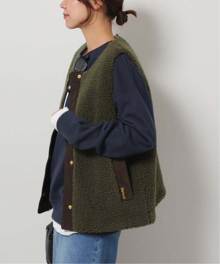 Barbour （バブアー）dulsie liner ボアベスト黒 BARBOUR/バブアー】dulsie liner：ボアベスト（ベスト