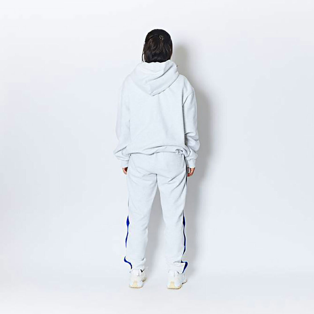 adrer バンT，ナイロンパンツ，トラックジャケット（ホワイト）Sサイズ。 アクター AKTR AKTR SIDE SNAP SWEAT PANTS（アクター サイド