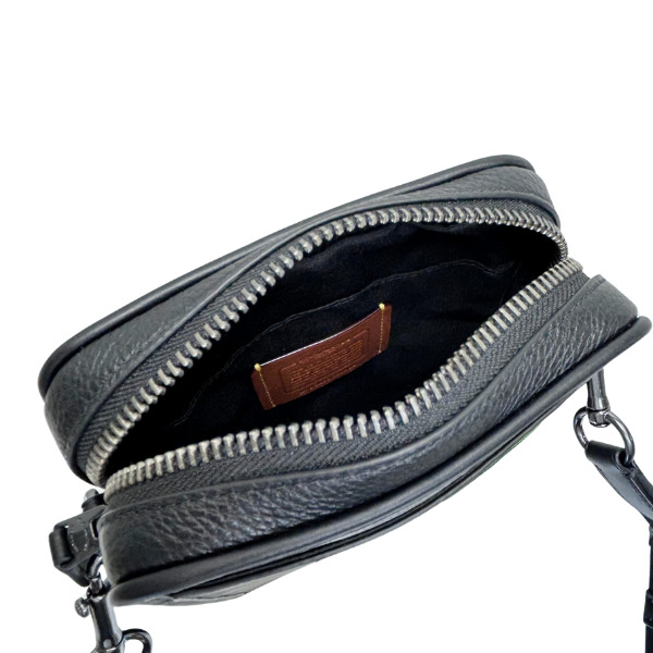 COACH CY201B4MER 関税送料込 VTG Coach Mercer Shoulder Bag 7413 Jet Black Euro Twill