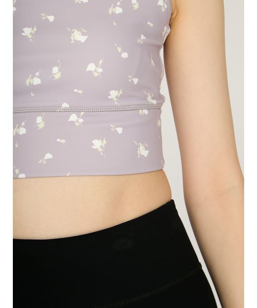 emmi atelier - 【週末限定お値下げ】Julier Paleflowerプリントブラトップ emmi yoga】emmiオリジナルフラワーブラトップ（チューブトップ