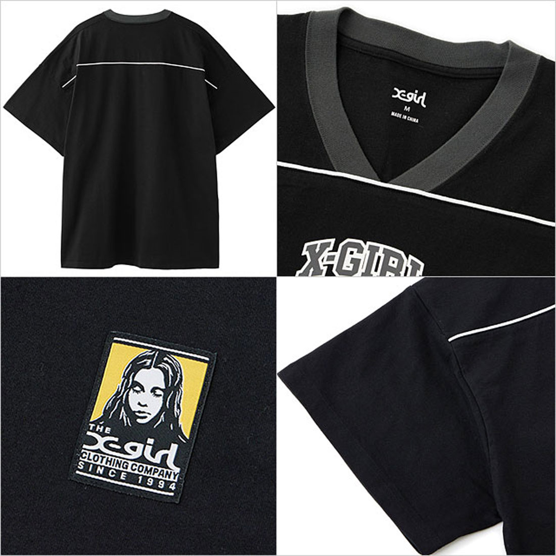 エックスガール X－girl NUMBERING S/S BIG TEE DRESS BROWN