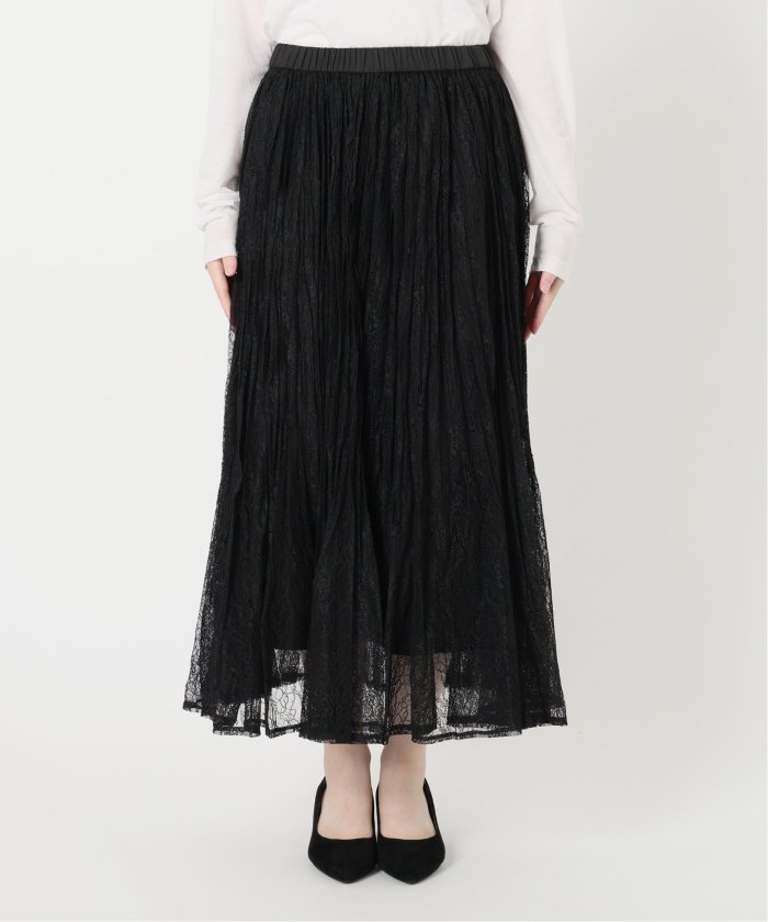 【新品未使用】TIARA レースプリーツ ロングスカート 予約》レースプリーツスカート（ロング・マキシ丈スカート）｜La