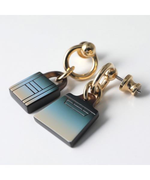 エルメス Hermes HERMES ピアス Amulettes Maroquinier Fusion