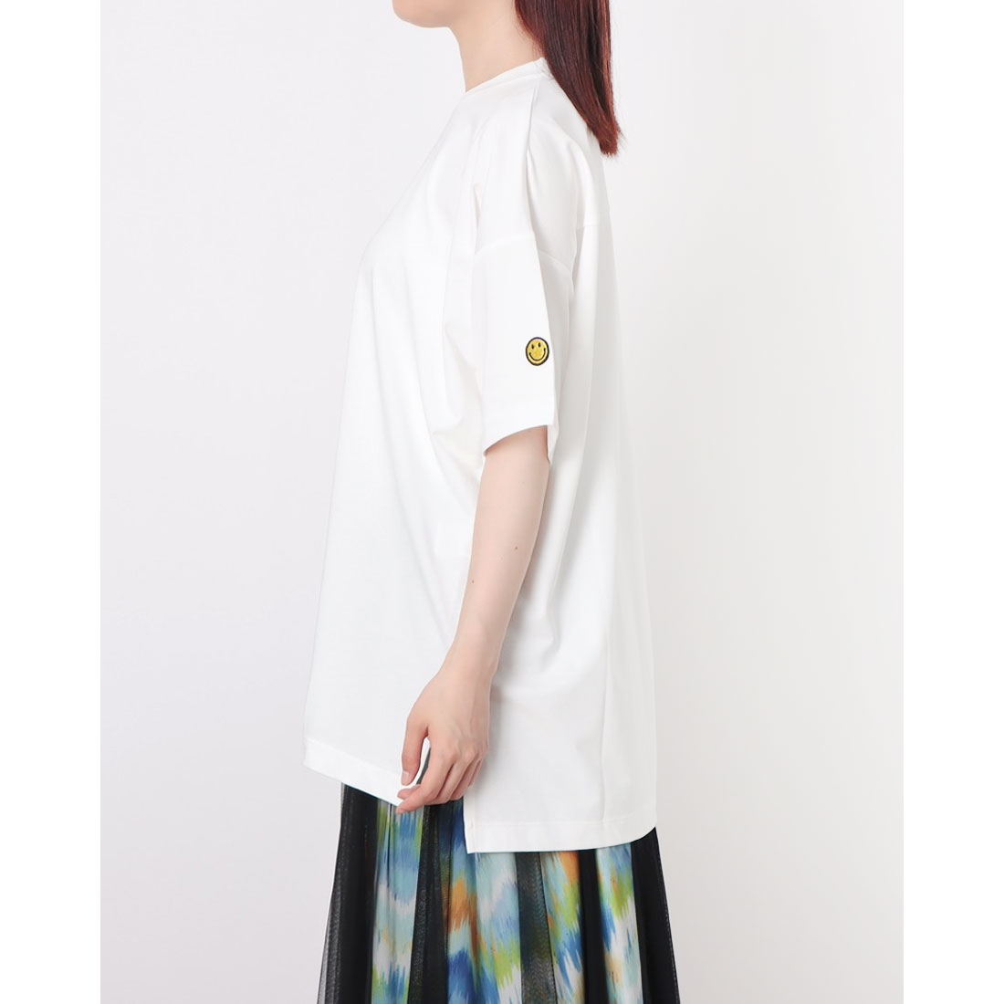 アルディラ AL・DI・LA 【洗える】英字ビックロゴ×スマイルTシャツ （01-オフ） 洗える】英字ビックロゴ×スマイルTシャツ | アル・ディ・ラ(AL