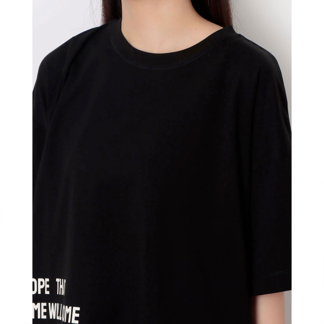 アルディラ AL・DI・LA 【洗える】英字ビックロゴ×スマイルTシャツ （01-オフ） セール】アルディラ AL・DI・LA 【洗える】英字ビックロゴ