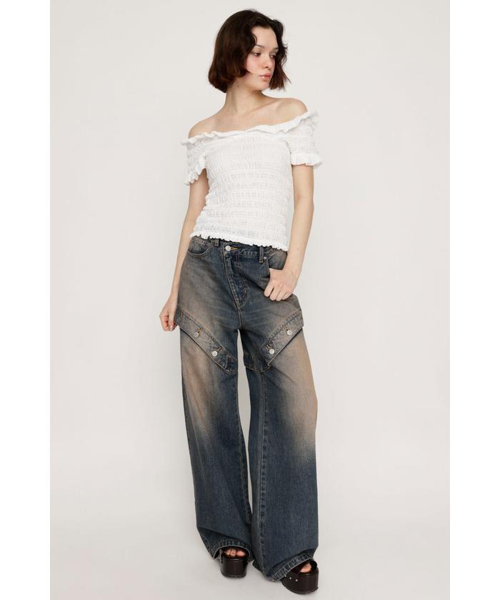 J／W SIDE OPEN STRAIGHT パンツ(508403970) | スライ(SLY) - d