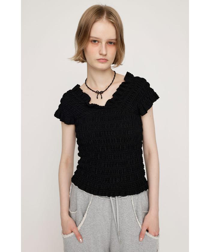 トップス MEDI BUSTIER SET SHIRRING SHORT TOP MEDI BUSTIER SET SHIRRING SHORT TOP