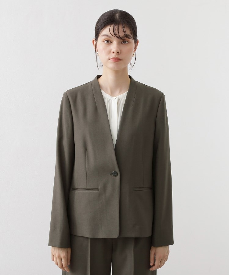 THE SHOP TK セットアップ Mサイズ ノーカラージャケット パンツ THE SHOP TK ジャケット ノーカラージャケット 「セットアップ可
