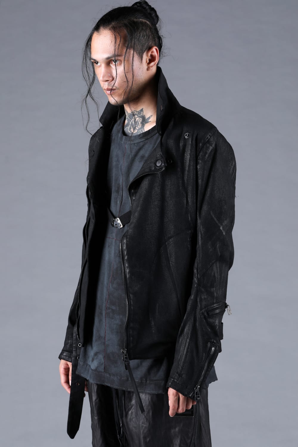 ディーハイゲン D.HYGEN Stretch Denim Coated W Riders Jacket