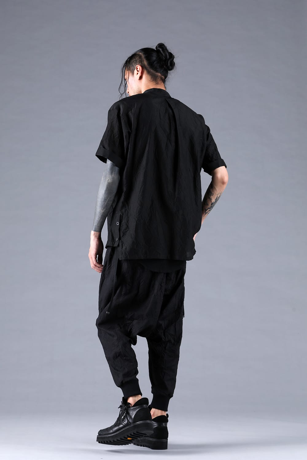 D.HYGEN Dimple Washer Multi PJ Pants 炭黒2 ディーハイゲン D.HYGEN Stretch Denim Zip Adjustable Cargo