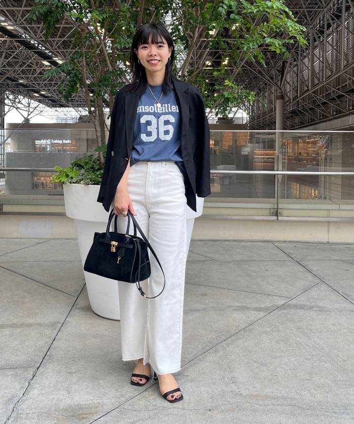tシャツ ナンバリングエンブロイダリーT レディース Ungrid tシャツ 「UNISEX/ユニセックス」エンブロイダリー
