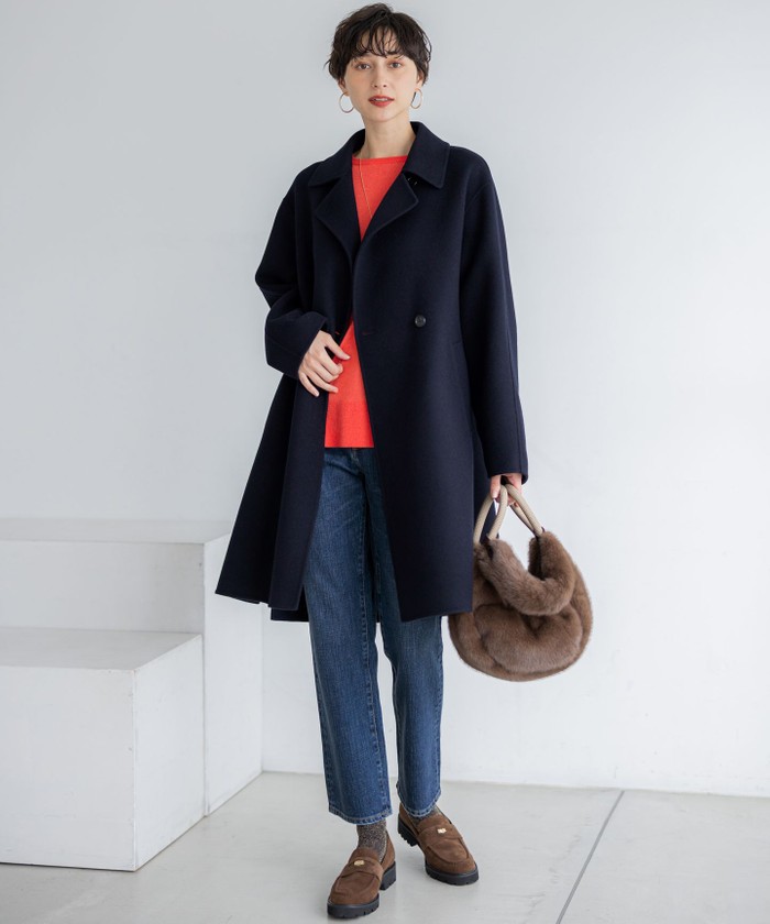 【美品】23区　デニム　ストレートジーンズ　17号　48　4L　大きいサイズ RED CARD TOKYO×23区】スリムストレート デニム パンツ