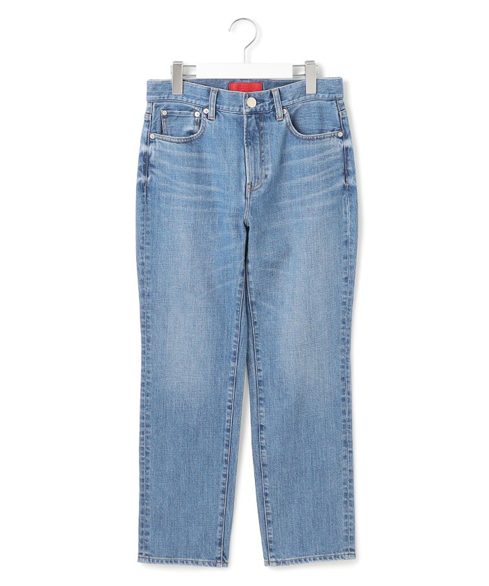 【美品】23区　デニム　ストレートジーンズ　17号　48　4L　大きいサイズ RED CARD TOKYO×23区】スリムストレート デニム パンツ