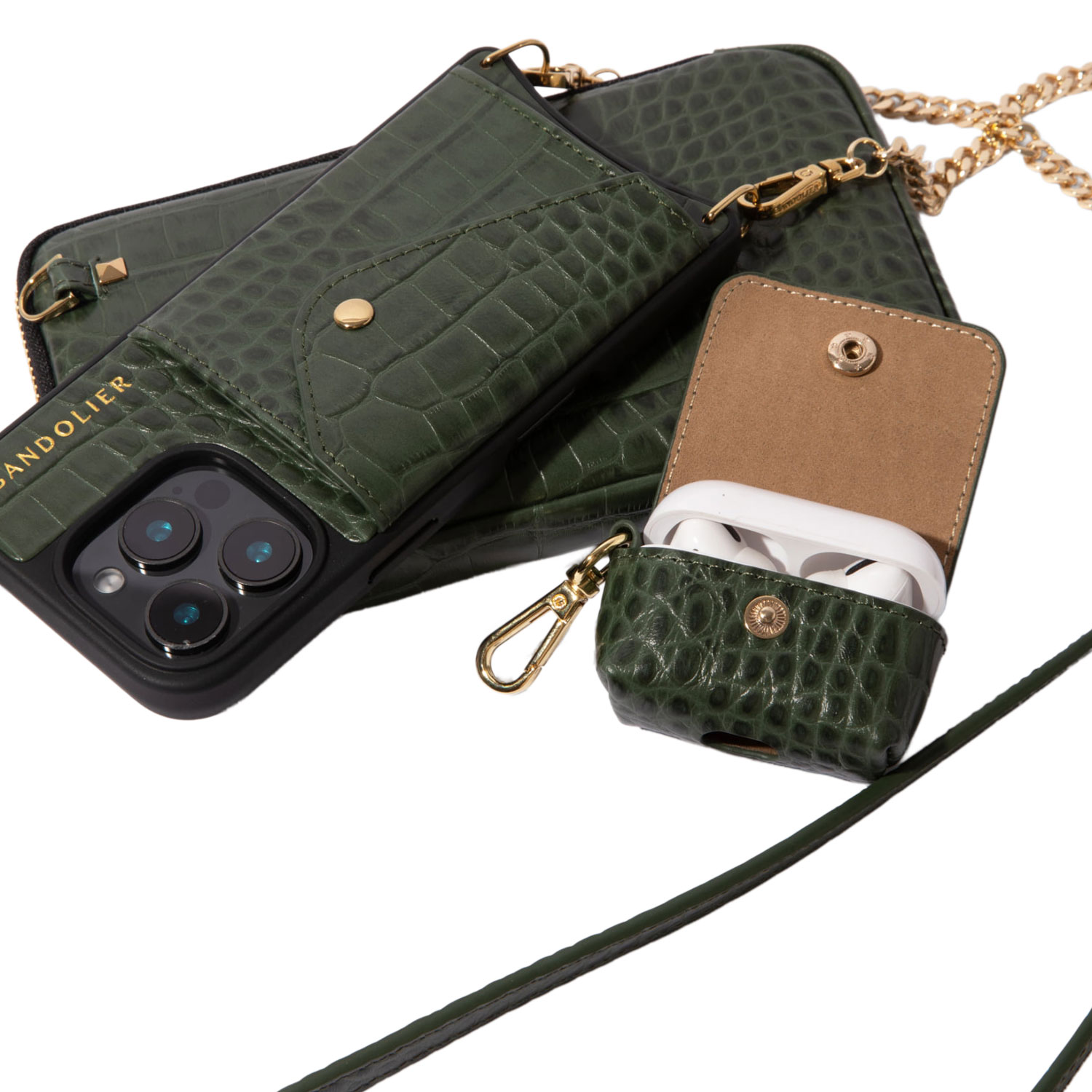 KIMBERLY クロスボディケース＋ポーチ＋AIRPODS 3点 Bandolier KIMBERLY クロスボディケース＋ポーチ＋AIRPODS 3点 Bandolier
