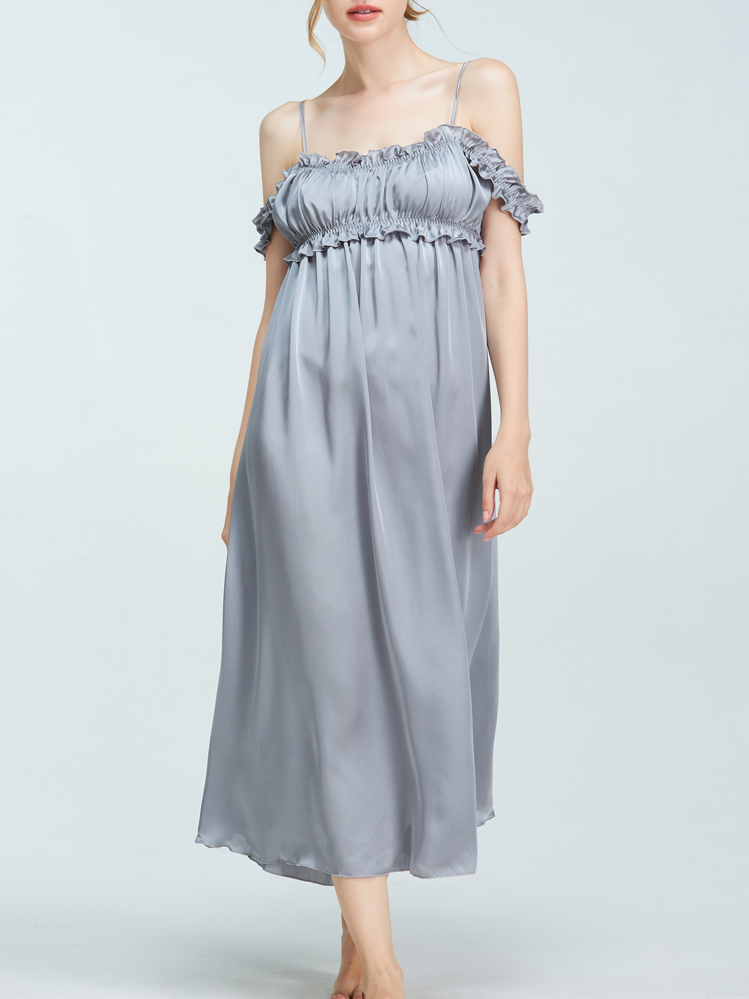 ロングドレス ANNEBRA アンブラ ANNEBRA Luxurious レース切り替えロングドレス