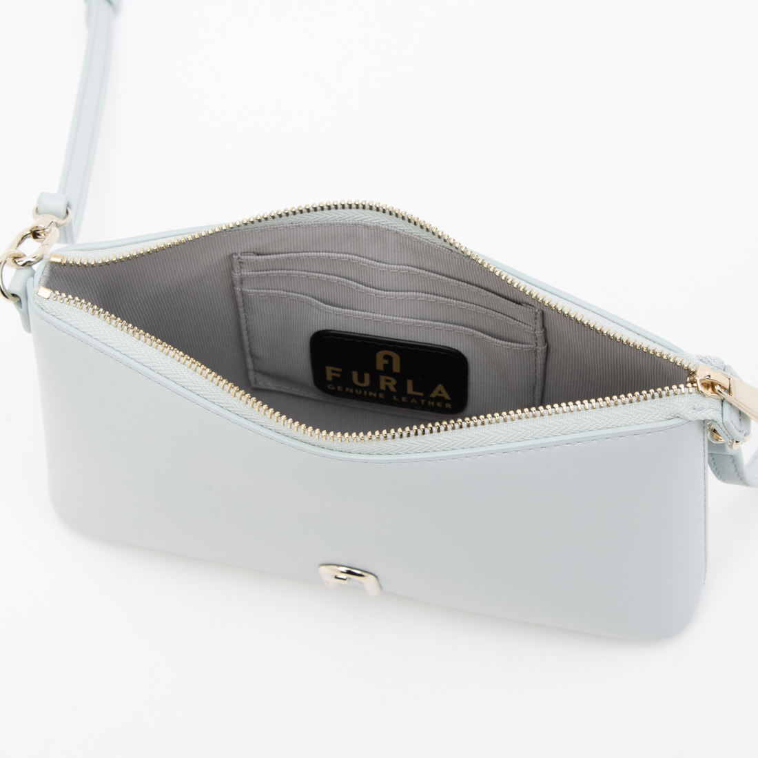 <美品>フルラ　FURLA バック FURLA フルラ ハンドバッグ ショルダーバッグ パイパー ベージュ