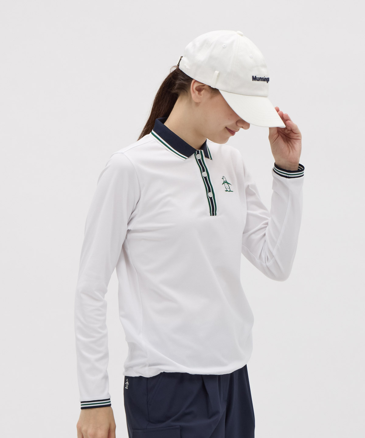 マンシングウェア Munsingwear Sunscreen NIR 4口ポンチ 外出し