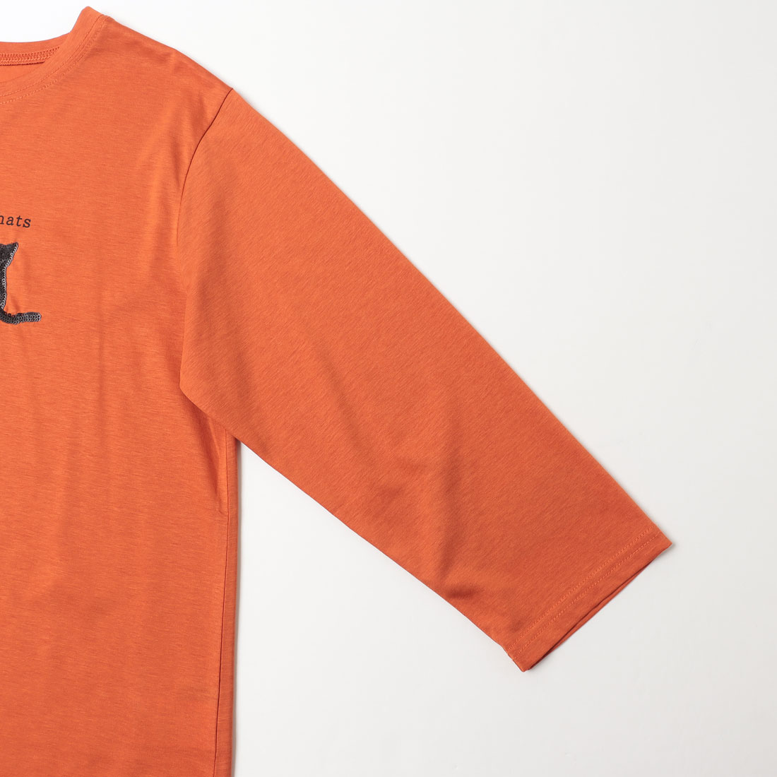tシャツ BRODIAEA スパンコール ネコデザインカットソー レディース ブローディア BRODIAEA スパンコール ネコデザインカットソー