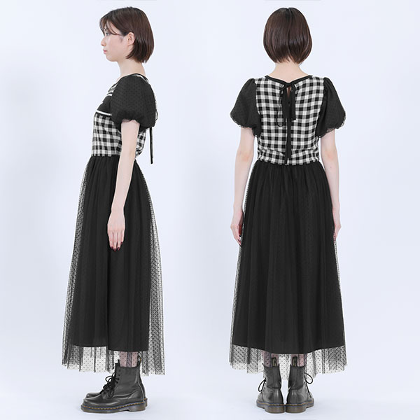 マリークワント MARY QUANT レトロロゴライン ワンピース