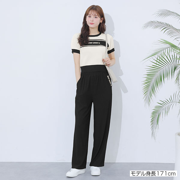 マリークワント MARY QUANT レトロロゴライン プルオーバー （ブラック） マリークワント MARY QUANT レトロロゴライン プルオーバー
