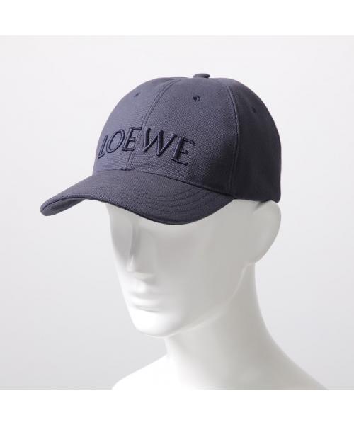 LOEWE ブラックキャップ 刺繍ロゴ　ユニセックス LOEWE ブラックキャップ 刺繍ロゴ ユニセックス