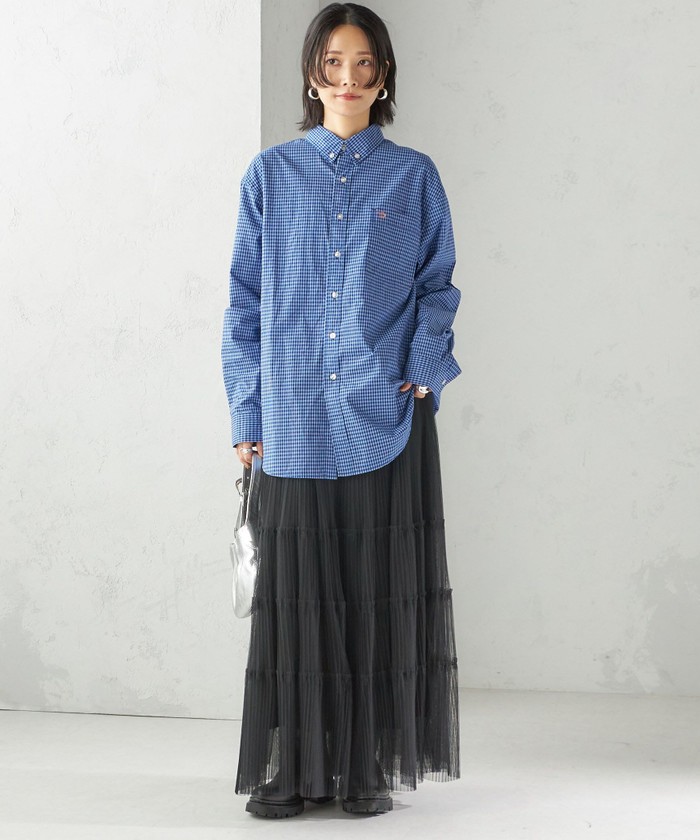 ブラウス シャツ 「SHIPS別注」LOGAN KNITTING MILLS:「洗濯機可能」チェック シャツ レディース 予約》【SHIPS別注】LOGAN KNITTING MILLS:〈洗濯機可能